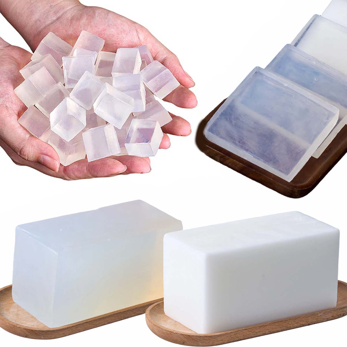 Soap Making Supplies Wholesale - 1000g Glycerin Soap Base DIY Handmade