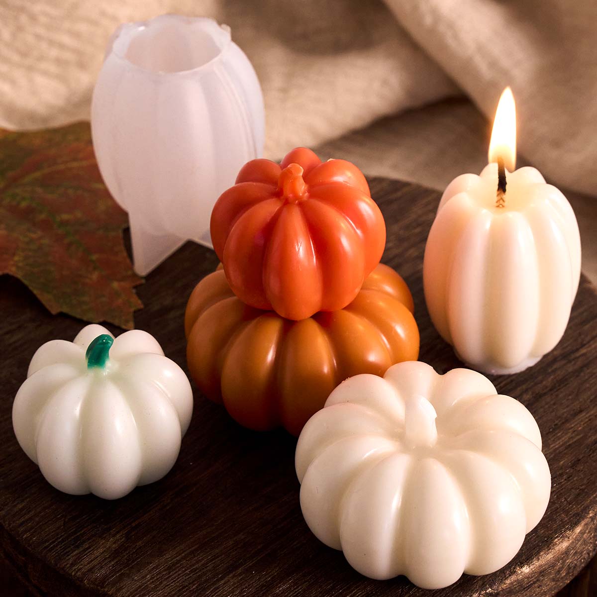 Soap Making Home - Halloween Pumpkin Silicone Mold For Scented