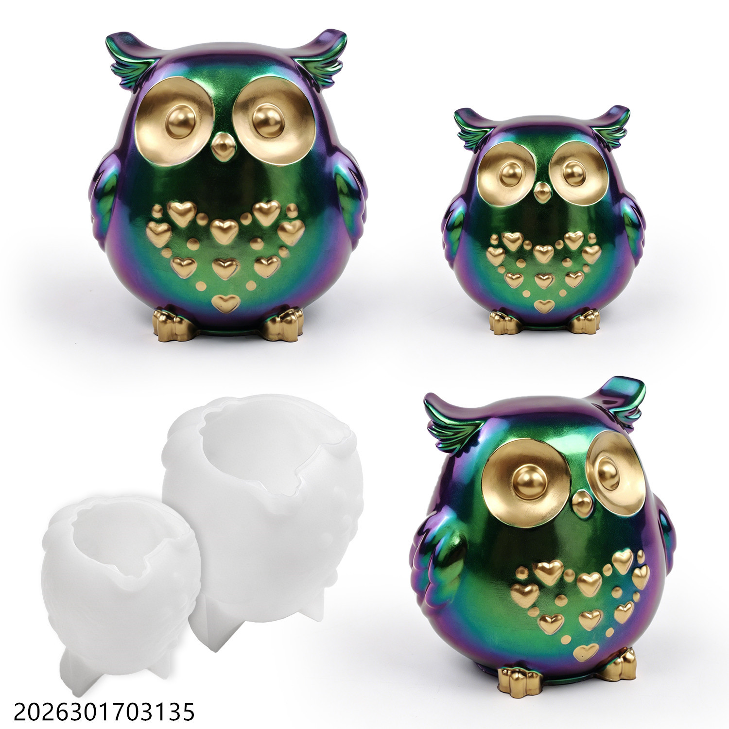 Soap Making Things - Owl Silicone Mold 3D Bird Shape