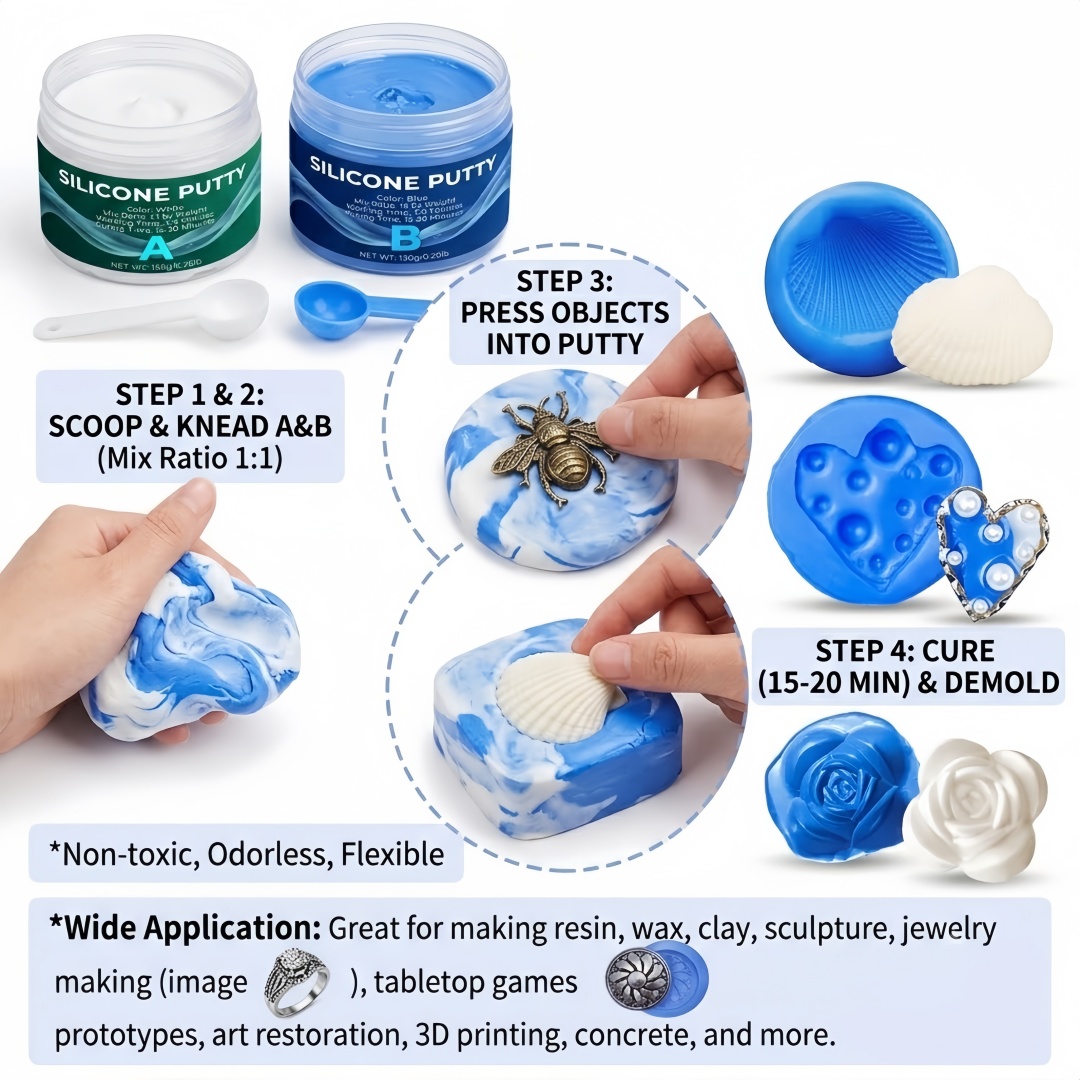 Silicone Putty Mold Making Sup - огляд і ціна Soap Making Instructions