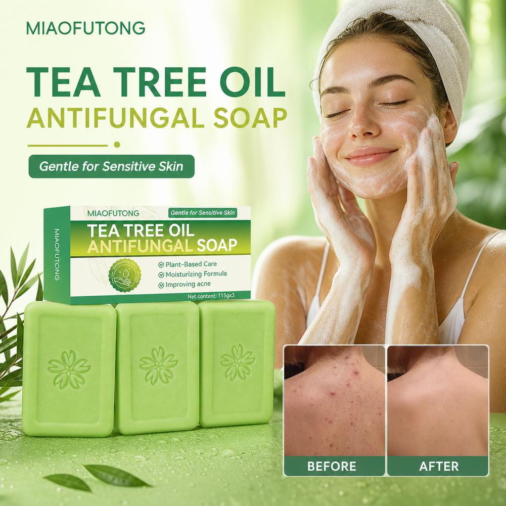 3pcs Tea Tree Oil Soap Bar Nat - огляд і ціна Soap Making Fragrance Oil