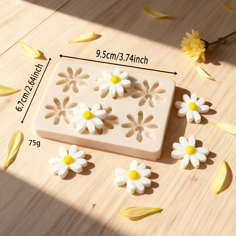 1pc 3D Daisy Sunflower Silicon - огляд і ціна Soap Making Lye