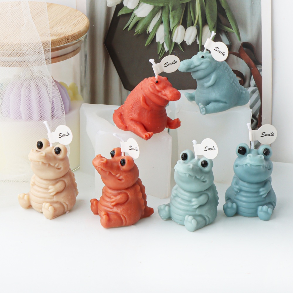 3D Cute Crocodile Candle Silic - огляд і ціна Soap Making Home