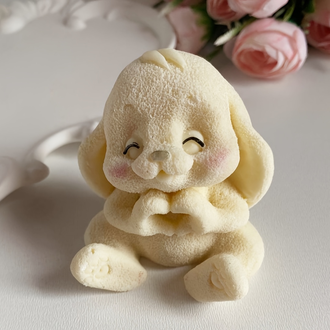 1pc Adorable Rabbit Resin Sili - огляд і ціна Soap Making Lye