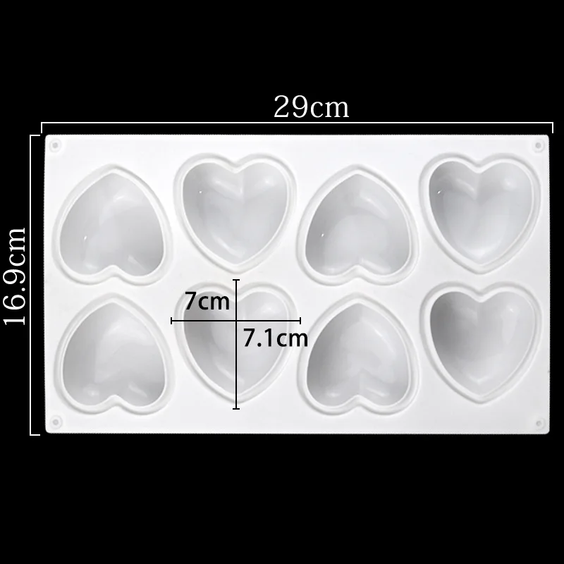 Love Heart Silicone Soap Mold  - огляд і ціна Soap Making Things