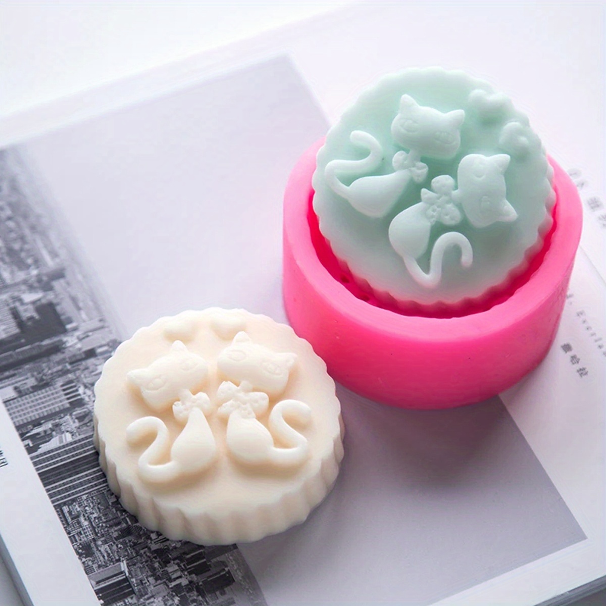 1-Piece Silicone Cat Soap Mold - огляд і ціна Soap Making Things