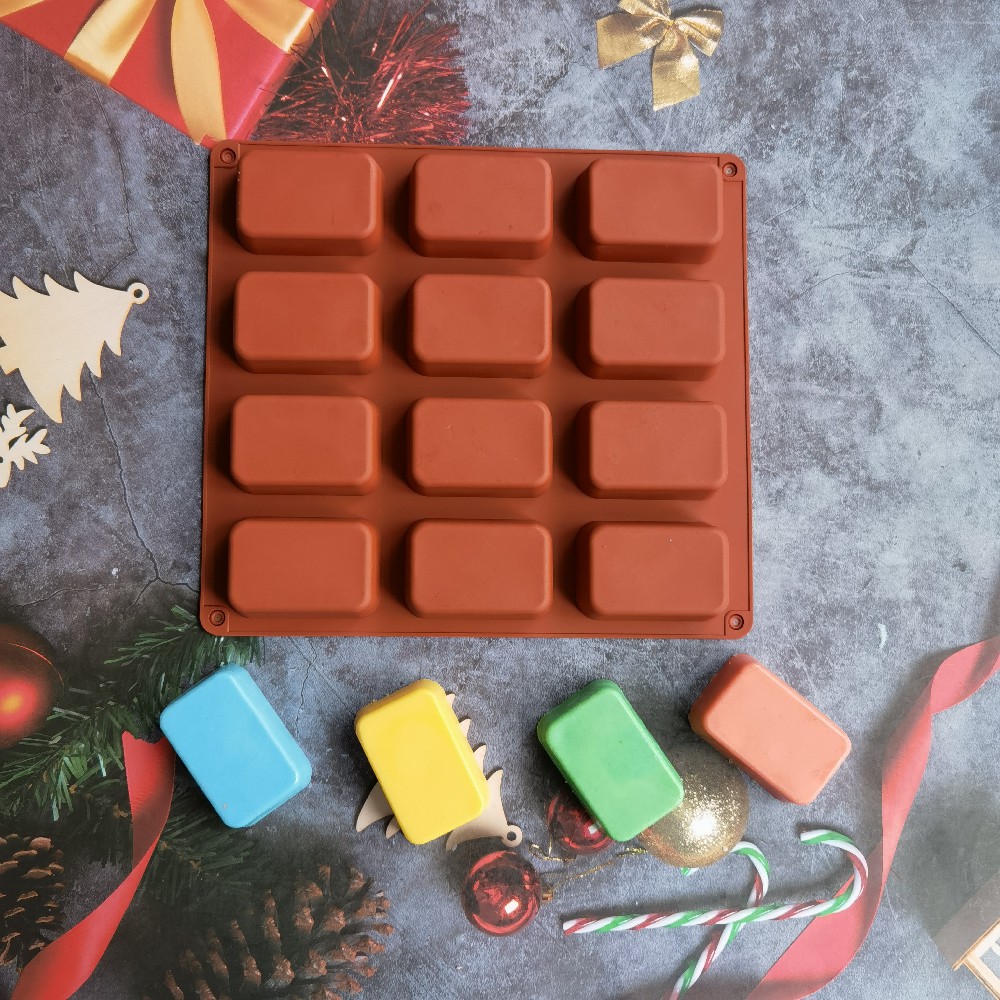 12 Cavity Square Silicone Soap - огляд і ціна Soap Making Things