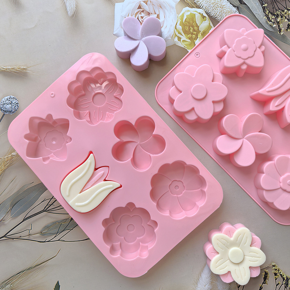 kinds Flower Silicone Molds Di - огляд і ціна Soap Making Instructions