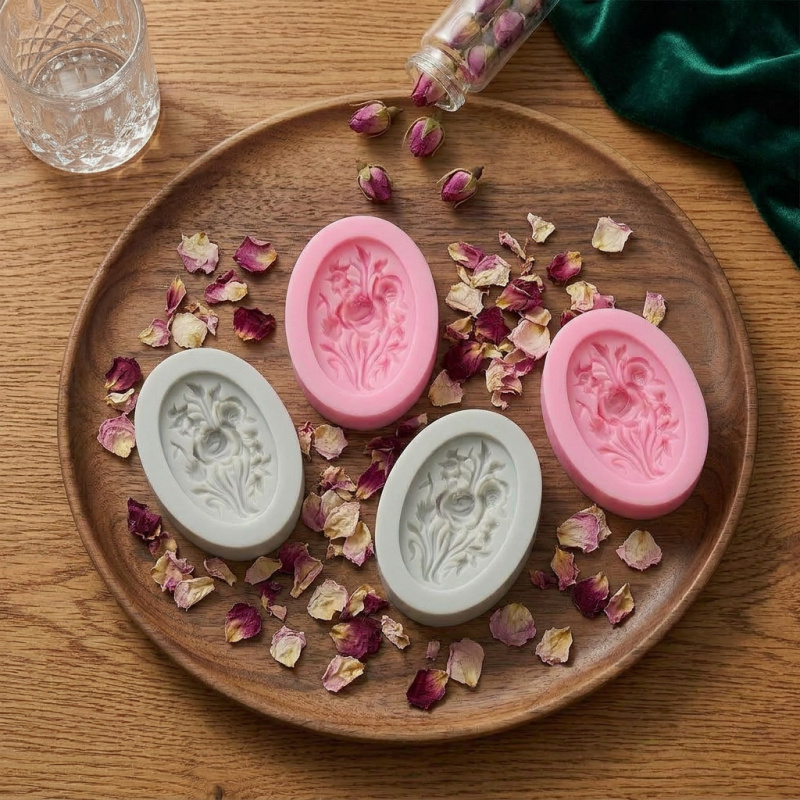4 Silicone mold with flower sh - огляд і ціна Soap Making Instructions